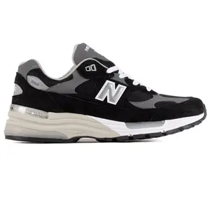 New Balance 992 MiUSA Black Grey U992BK Men's Fashion Sneaker New