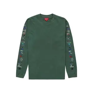 Supreme Men's AOI Icons L/S Top Dusty Green, from StockX