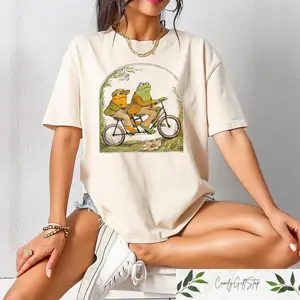 Comfort Colors Frog And Toad 90s Graphic Shirt, Frog And Toad Sweatshirt, Nature Shirt, Bike Lovers Shirt, Classic Book Shirt