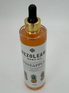 Mezolean Pineapple Scented Moisturizing Body Oil - 12oz Nourishing & Hydrating Formula for Soft Skin Comfort