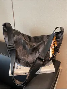 Simple Casual Camouflage Design Single Shoulder Bag, Versatile Women's Adjustable Crossbody Bag for Outdoor Use, Stylish and Practical Handbag