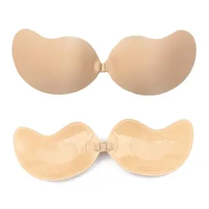1/2pcs Strapless Self-adhesive Bra:Push-up, invisible, breathable, anti-sagging, soft adhesive for summer outfits