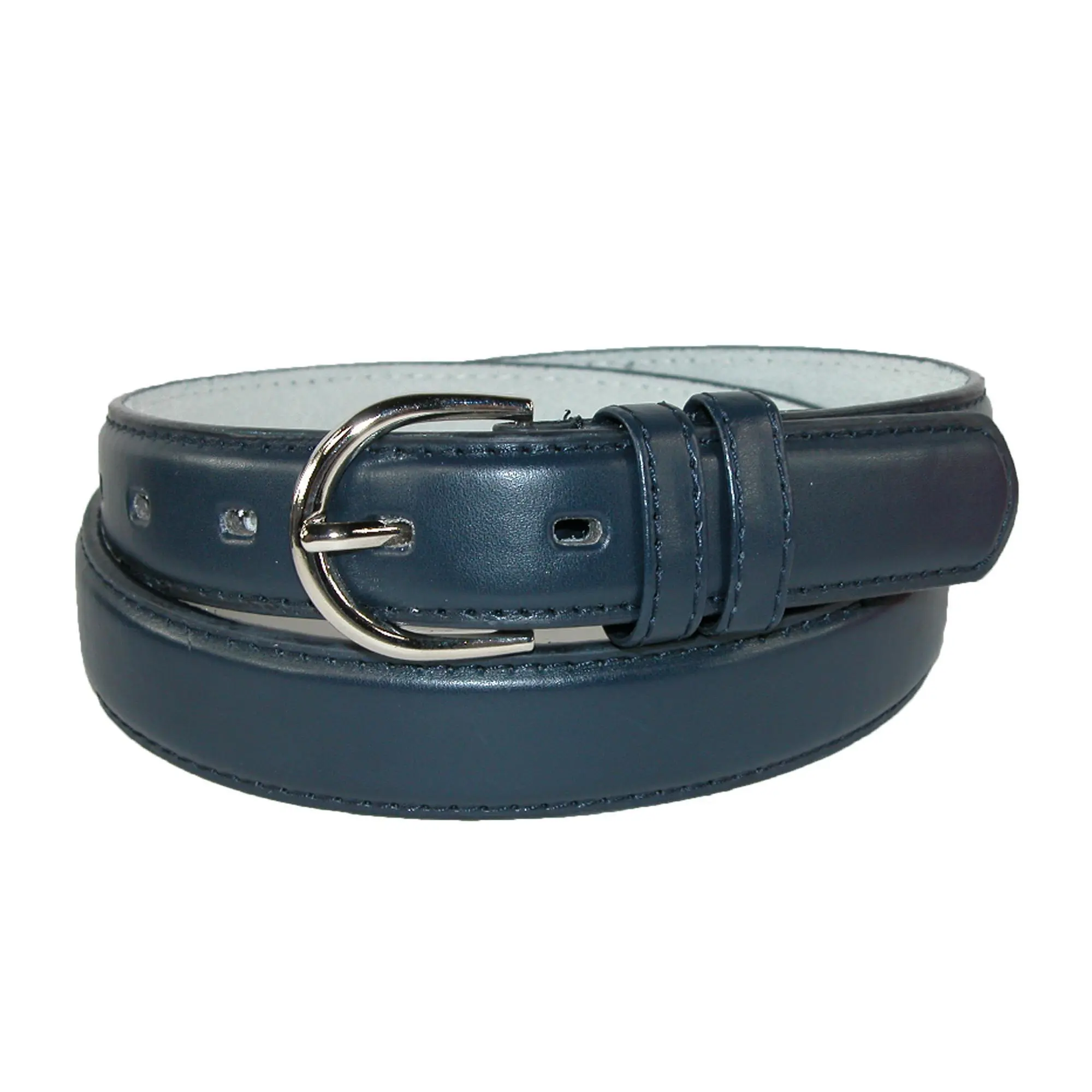 CTM Women's Heavy Duty Leather 1.125 in Dress Belt