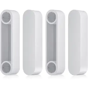 Wonderjune 4 Pcs Plastic Rod Spacer Cap Closet Rod Wire Shelf End Caps Closet System Parts Shelf Covers for Wire Shelves