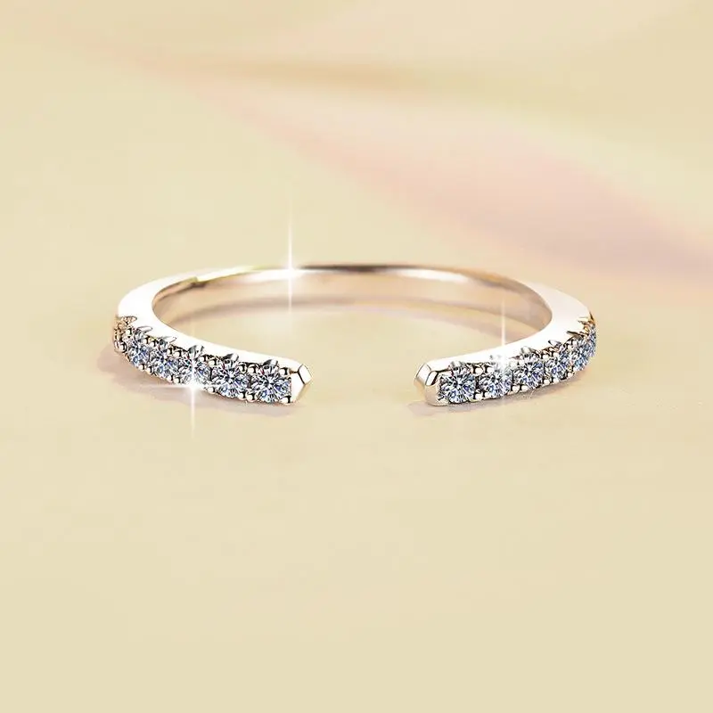 S925 Sterling Silver Adjustable Open Stackable Ring-291