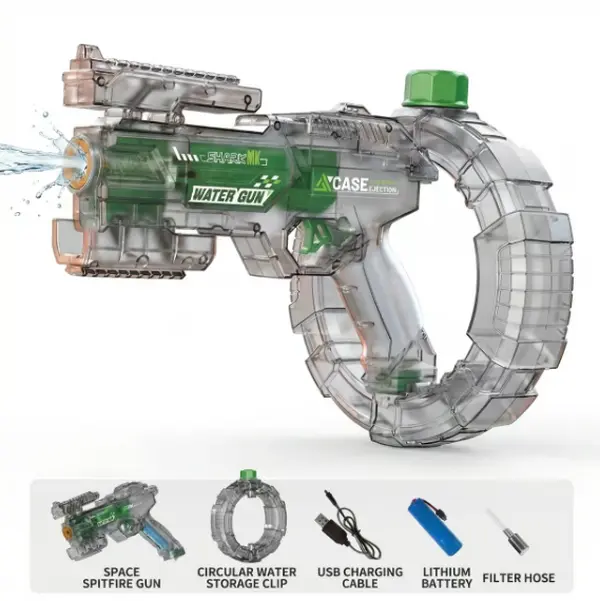LED Electric Water Blaster – High-Capacity, Powerful Squirt Gun for Kids & Adults ,strong water blaster,summer electric water blaster toy pool fun powerful electric water gun