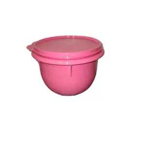Pink Small Mixing Bowl 1 1L Compact Small Design with Colorful Color and Secure Lid for Versatile Kitchen Use