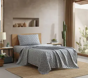 Wrangler Steer Skulls Grey King Microfiber Sheet Set