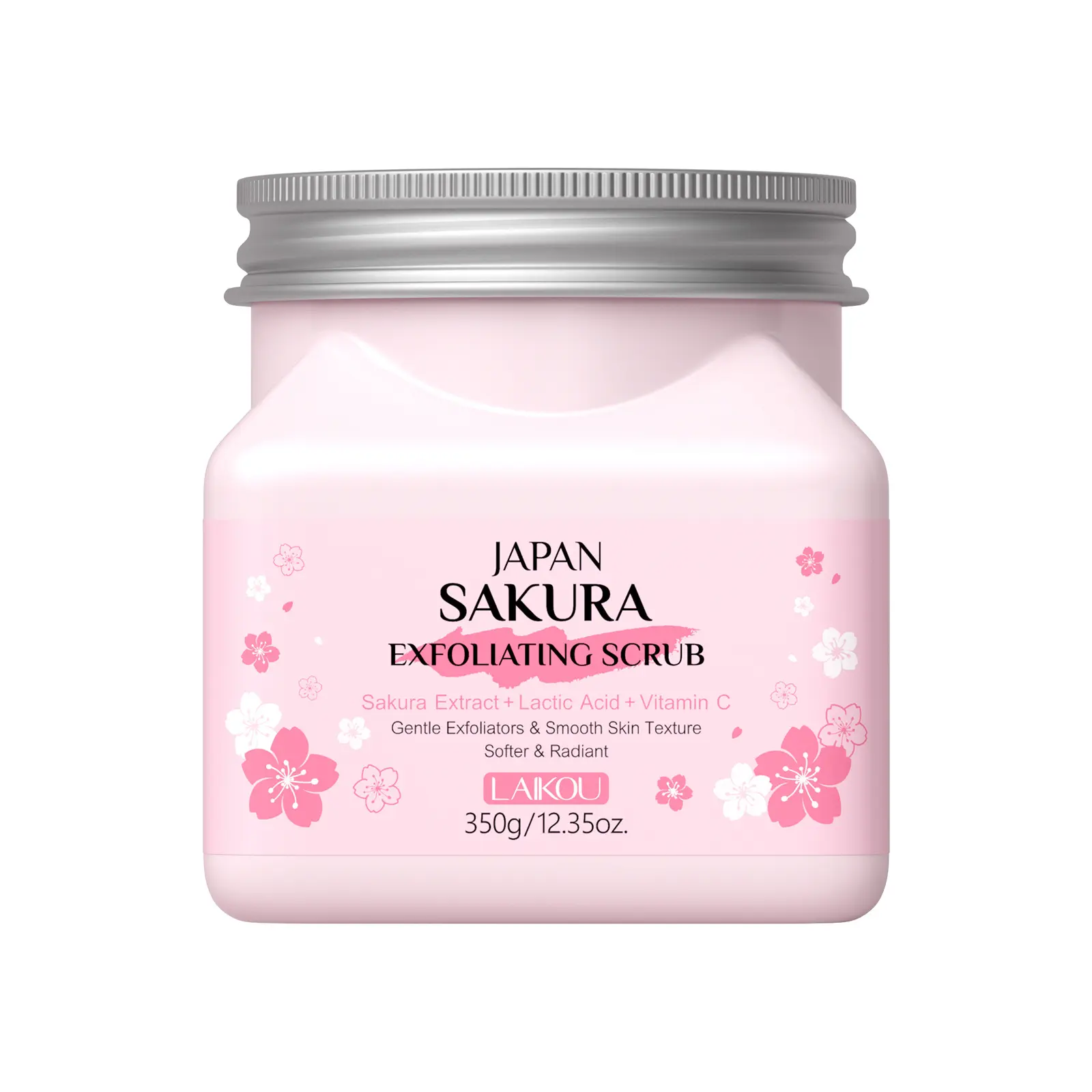 Dual-use cherry blossom scrub for face and body. Body Exfoliator Exfoliating Scrub Fine particles exfoliate gently. Hydrates dry skin and brings nice scent, great for daily shower care