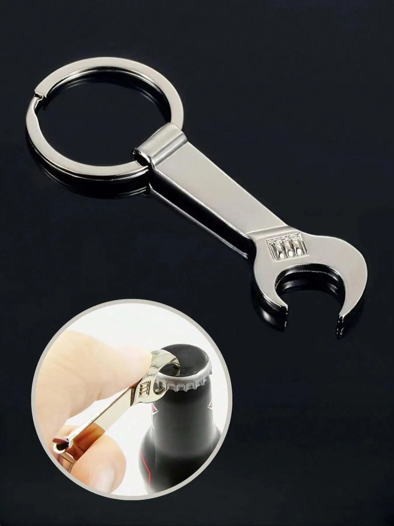 Creative Mini Bottle Opener Keychain for Men, Multi-Functional Keychain Perfect as Boyfriend Gift, Halloween Car Accessories, Portable Keychain, Multifunctional Keychain, Multi Purpose Keychain, Keyrings for Keys