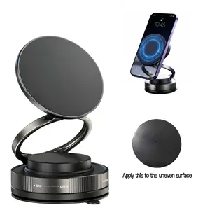 Magnetic phone holder, 360° folding for easy access, multi-angle rotation, adjustable, car mount, navigation mount, hands-free magnetic mount, fitness mount, suitable for all smartphones.
