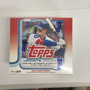 Topps 2025 Update Series Baseball Jumbo Box - 1 Autograph Card 2 Relic Cards & 2 Silver Packs per Box - MLB Collectible Cards