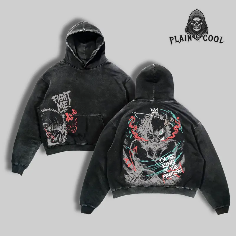 Dark Anime Zoro Hoodie | One Piece Swordsman Oversized Pullover