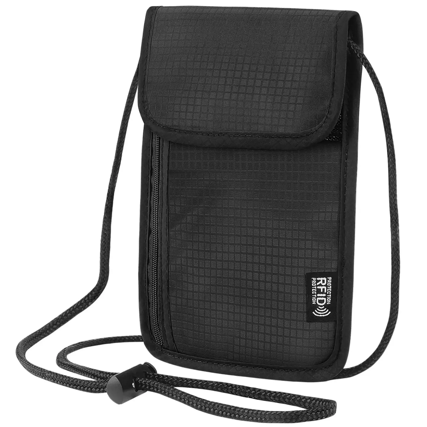 Travel Neck Wallet, RFID Blocking Passport Holder, Passport Protector, Durable Wear-Resistant Necklace Bag, Safe Lightweight Passport Wallet, RFID Anti Theft (7.5'' X 5.5'')