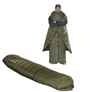 Onewind 2-in-1 Hammock Topquilt & Wearable Sleeping Bag Poncho - 35°F Ultralight Camping Quilt for Adults, Waterproof Hiking Gear with Sorona Insulation