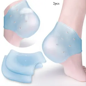 2pcs/set Heel Cups Gel Protectors Support For Achilles Tendonitis Bone Spur Aching Feet Relieve Pain For Man And Women
