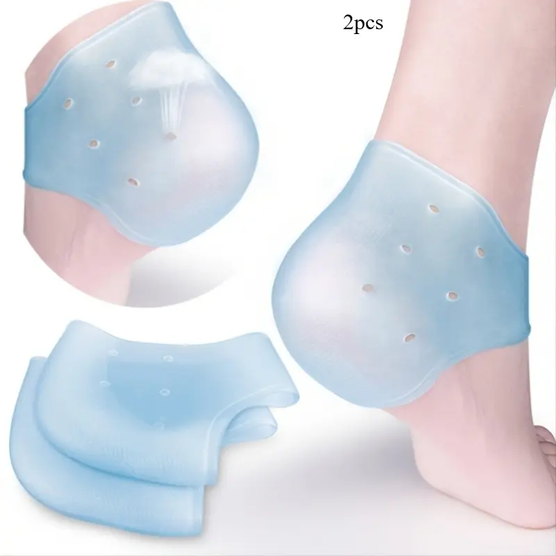 2pcs/set Heel Cups Gel Protectors Support For Achilles Tendonitis Bone Spur Aching Feet Relieve Pain For Man And Women