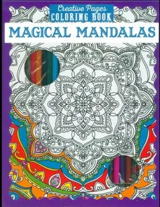 Creative Pages Coloring Book Magical Mandalas Hard Cover Enchanting Designs for Relaxation & Creativity