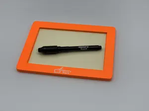 Glowing Board Educational Writing Tablet with Orange Frame & Black Pen for Improved Writing Skills and Learning Activities