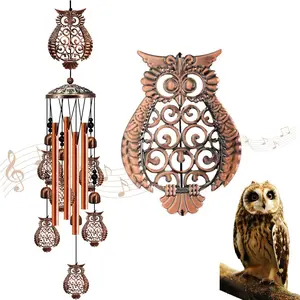 Owl Wind Chimes for Outside, Owl Gifts for Women Mom Grandma , 35IN Windchimes Outdoors, Owls Garden Patio Porch Decor