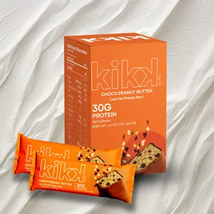 Kikk High Protein Bars Choco Peanut Butter Flavour | 30g Protein | 261 Calories | Pack of 10