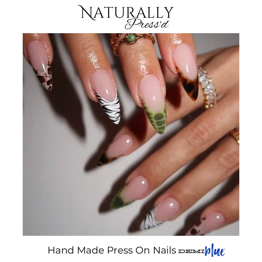 "Fancy Huh"-Naturally Press'd, Press On Nails by DEMIblue