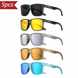 SCVCN 5-Pack Unisex Polarized Sunglasses with UV400 Protection - Men's Polarized Sunglasses for Fishing, Driving, Men's Sunglasses Polarized outdoor glasses activity summerwins