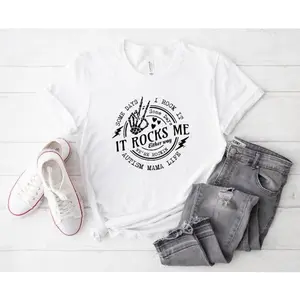 Autism Mama Life Shirt Some Days I Rock It Some Days It Rocks Me T-Shirt Autism Awareness Shirt Neurodiversity T-Shirt Funny Skull Shirt