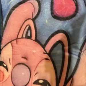 Blue Stitch Flannel Throw Blanket, Creative Digital Figure Print Sofa Bed Cover, Holiday Gift for Thanksgiving, Valentine's and Christmas