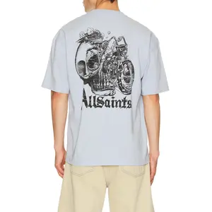 ALLSAINTS Panhead Crew Tee in Villa Blue