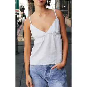 John Galt Women's V-Neck Babydoll Top