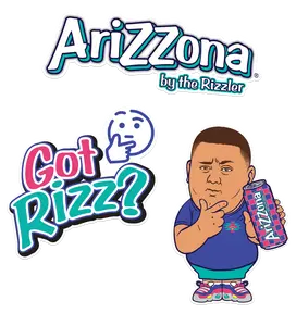 Rizzler Berry 3-Piece Sticker Set