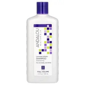 Andalou Naturals Shampoo, Full Volume, Lavender & Biotin, 11.5 fl oz (340 ml)