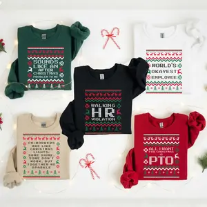 Funny Office Ugly Christmas Sweater, Work Funny Christmas Shirt, Work Christmas Party, Gift for Coworker, Work Gift Exchange, Group Shirts