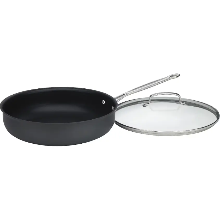 Cuisinart Chef's Classic Nonstick Hard Anodized 12" Deep Frying Pan with Cover