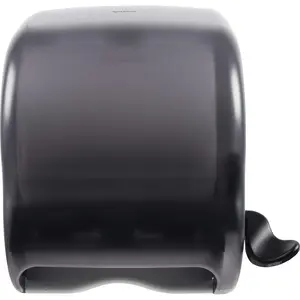 Classic Element Thin Paper Holder Wall-Mounted Commercial Roll Dispenser, Suitable for All Core Sizes, Equipped with Lever, Suitable for Bathroom, Kitchen, and Dining Room, Plastic, Universal Paper, Black Pearl