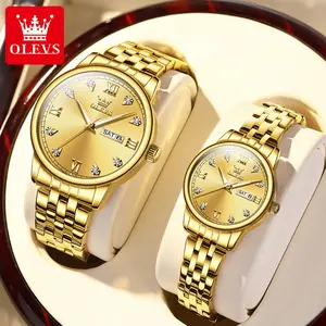 [Official flagship] OLEVS brand multifunctional couple watch classic luminous waterproof fashion niche watch 5525 Modern Fashionable Wristwatch