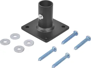 Weathervane Rod and Finial Installing Inside, Internal Cupolas Mount, Steel(2.5" L x 2.5" W)