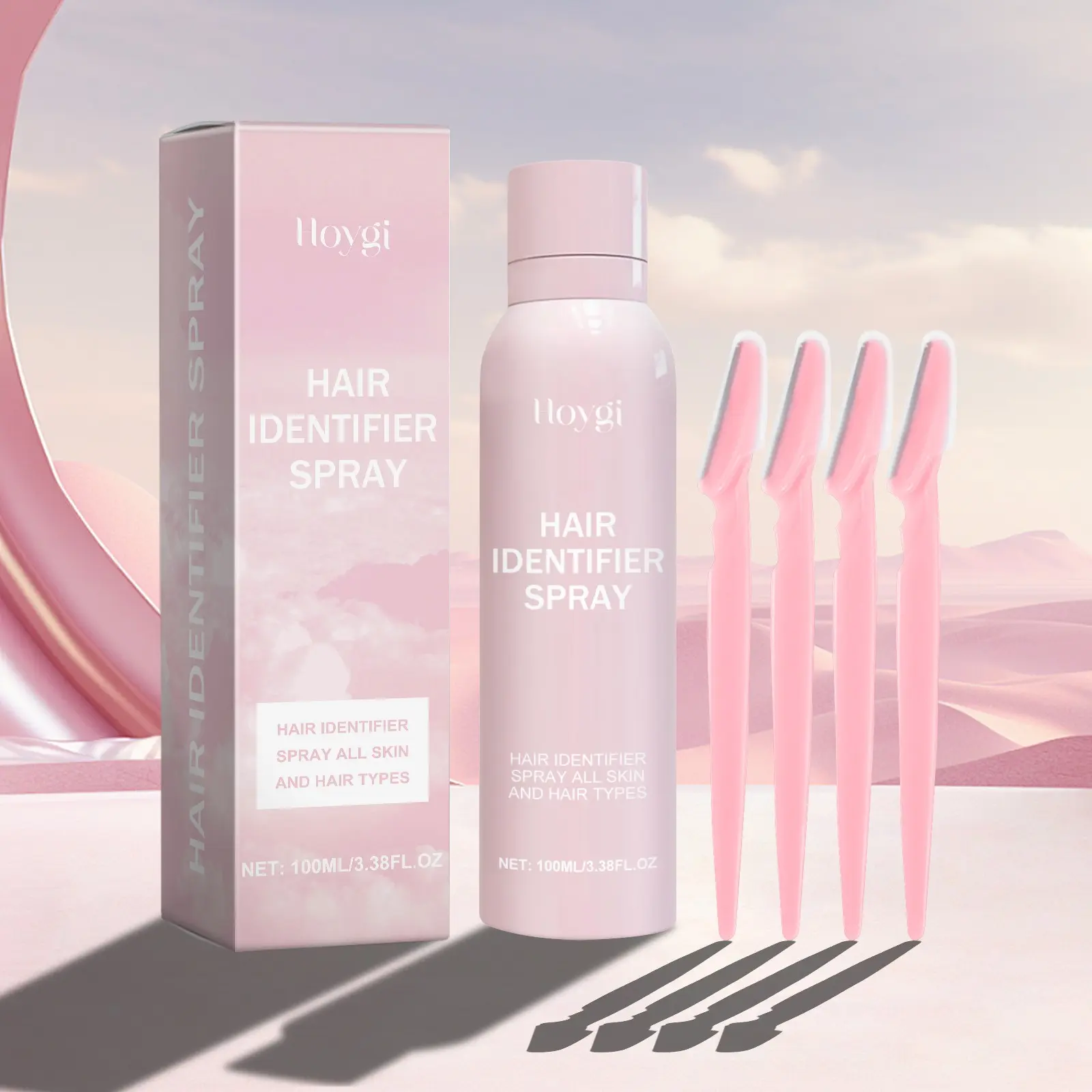 Hoygi Facial Hair Spray, Hair Removal Product, Gentle Non-Irritating, Softens Hair for Fast & Smooth Depilation, Body Care