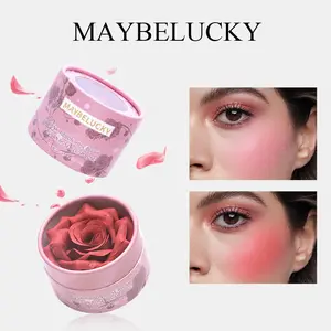 3D Rose Petal Blush, Waterproof Buildable Matte Finish, Soft Texture for All Skin Tones, Lightweight Formula for Natural Glow