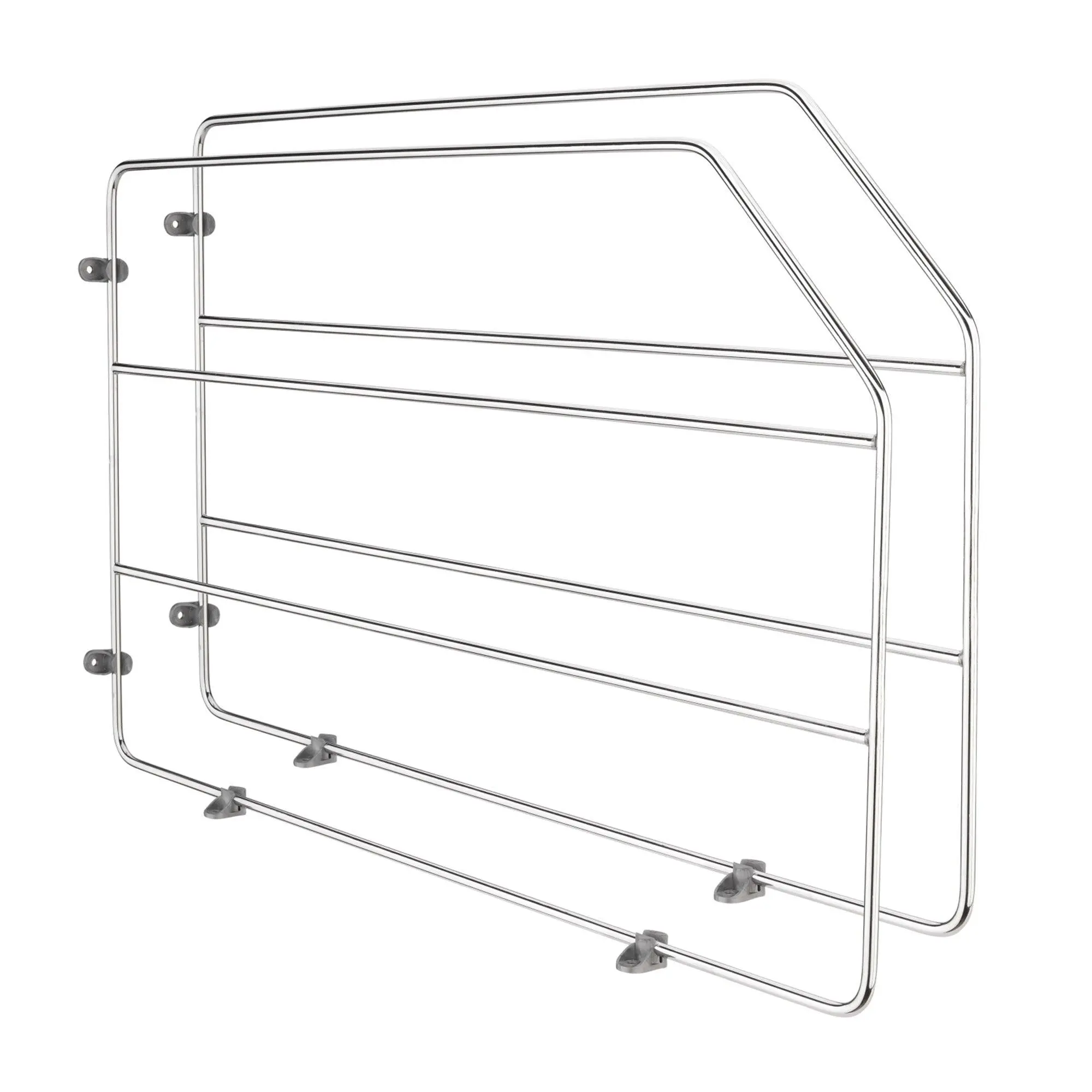Rev-A-Shelf 12" Bakeware Divider for Wall/Base Cabinets, Chrome, 597-12CR-2-1