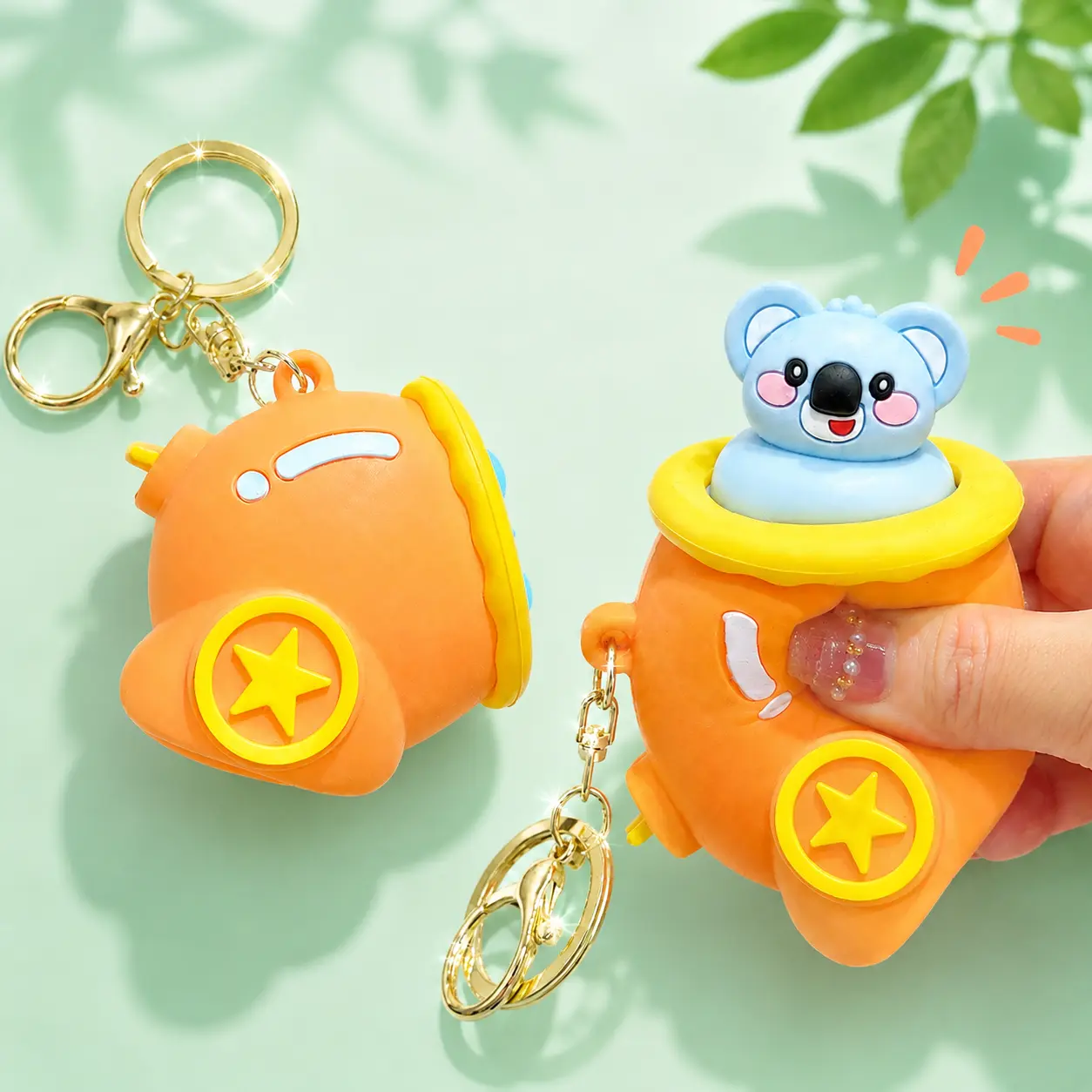 Anxiety-Relieving Squeeze Decompression Keychain - Fashion Backpack Charm, Ideal Back-to-School Gift for Students