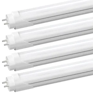 4Pcs T8 4FT LED Tube Light Bulbs 22W G13 Bi Pin 4 Foot LED Shop Lights 6000K Frosted Garage Warehouse Workshop Ceiling Lighting Double Ended