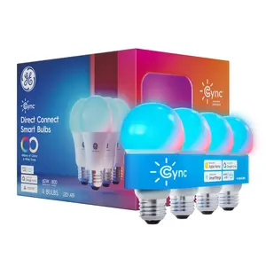 GE 4pk Cync Direct Connect Full Color A19 GE 4pk Cync Direct Connect Full Color A19