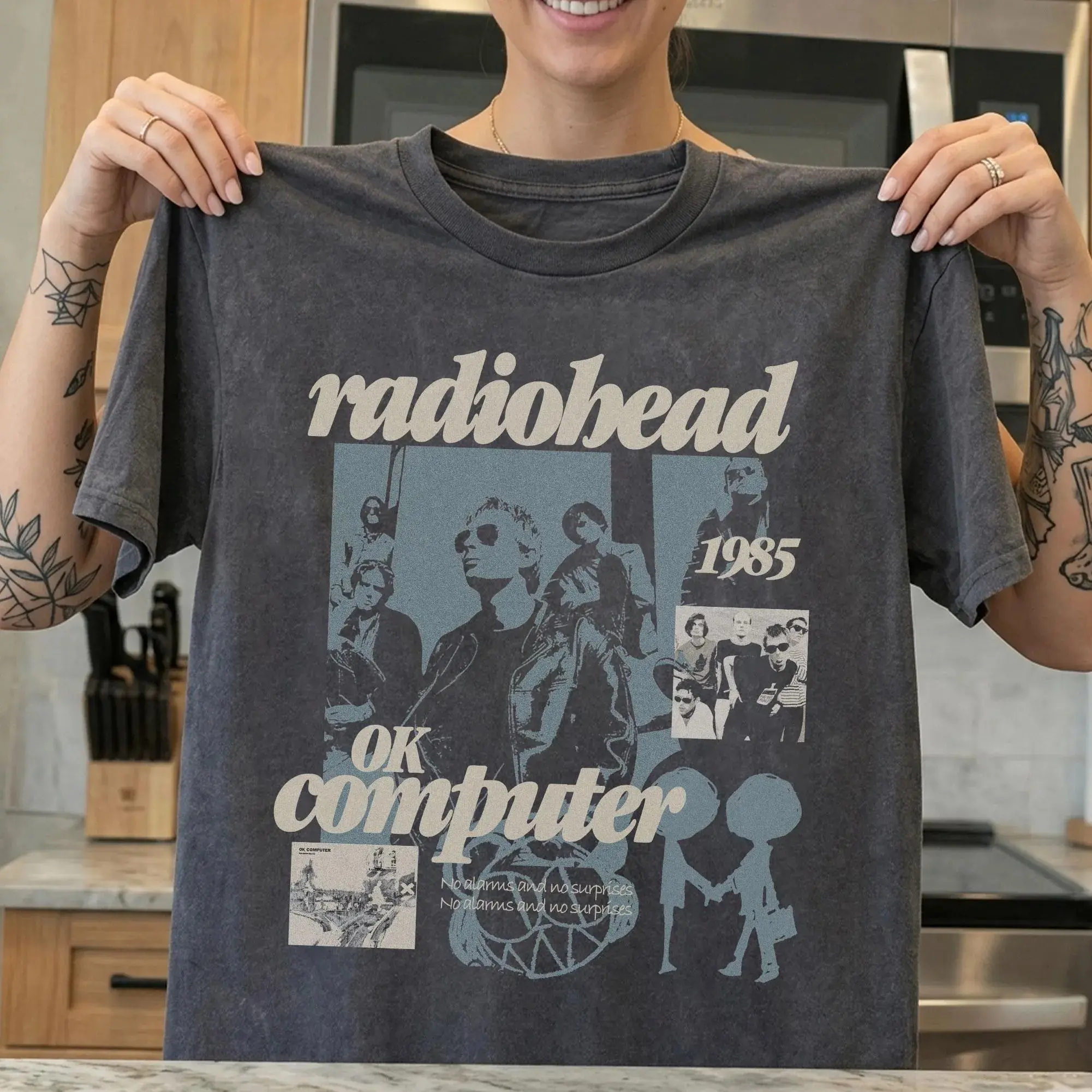 90s Radio Vintage Unisex T-Shirt, Indie Rock Band Tee, Retro Alternative Music T-Shirt, Graphic Heavy Cotton Tshirt ITTN26080533