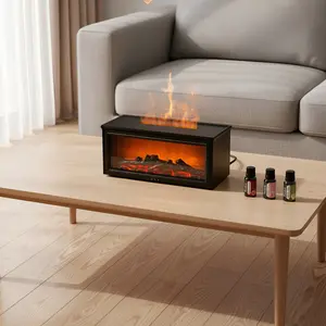 Hiatuses valentines gift for bf 3D Flame Electric Aroma Diffuser with 7-Color Lights & Remote,mini gifts  valentines gift ideas home essentials Humidifier for Bedroom Home Office, Auto Shut-Off Safety, Perfect Relaxation Gift valentine's day gift