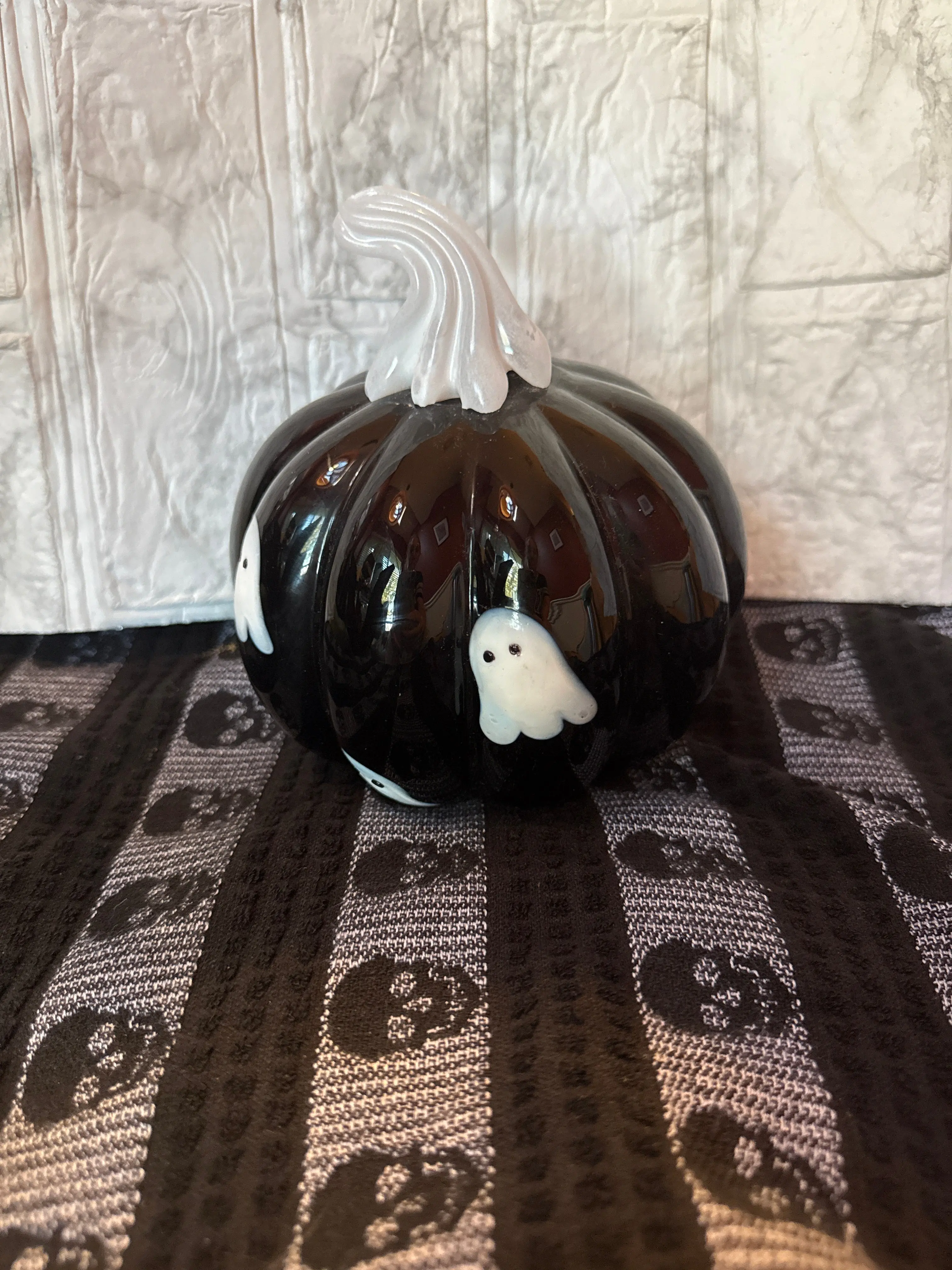 Hand Blown Glass Pumpkin