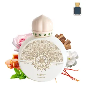 Velvet Moon Dew | Floral & Woody | Extrait De Parfum 100ml | Rose,Saffron,Caramel,Floral,Ambergris,Wood | 8H+ Long Lasting