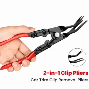 Auto Clip Pliers, Panel Clip Removal Pliers, Panel Pliers, Panel Clip Pliers, Panel Removal Pliers, Interior Door Clip Panel Removal Tool, Comfort Grip Car Trim Rivet Pry Tool Kit for Automotive Door Panel Disassembly and Car Repair