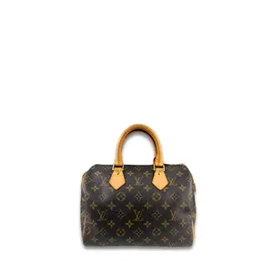 Pre-owned Louis Vuitton Coated Canvas Travel Bags Monogram Speedy 25